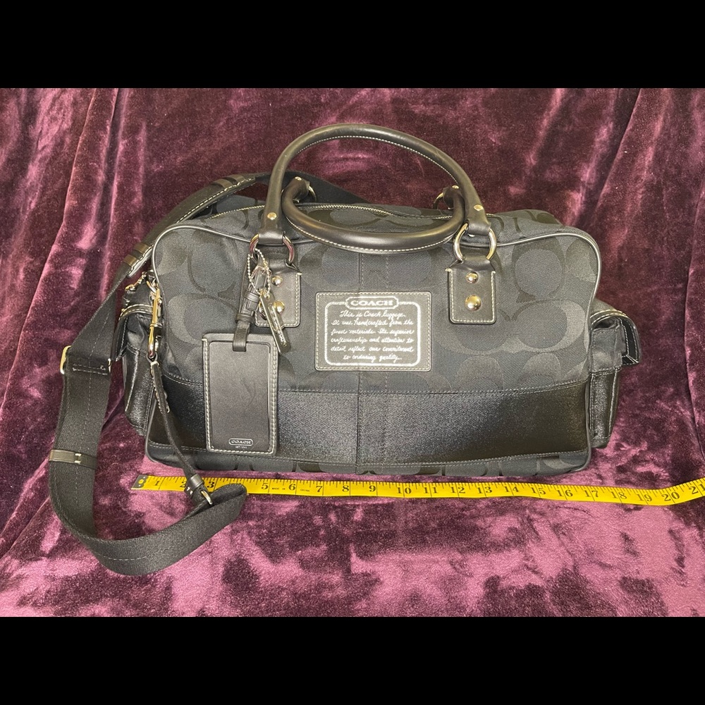 Coach Signature Travel Bag (Not the official name)